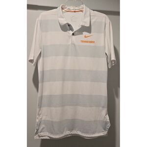 Nike‎ Dri Fit Tennessee Volunteers Striped Polo Shirt Mens Golf Vols